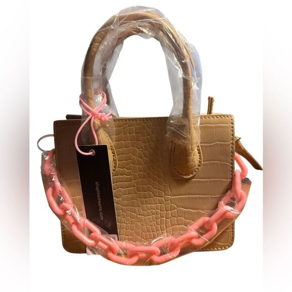 Like Dreams Kenzie Chain Croc Faux Leather Mini Crossbody Bag - Picture 4 of 4